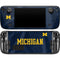 University of Michigan Blue Jersey Steam Deck Handheld Gaming Computer OLED Skin