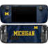 University of Michigan Blue Jersey Steam Deck Handheld Gaming Computer OLED Skin