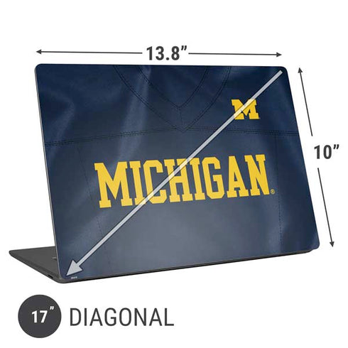 University of Michigan Blue Jersey Universal Laptop 17in (13.8 x 10in) Skin