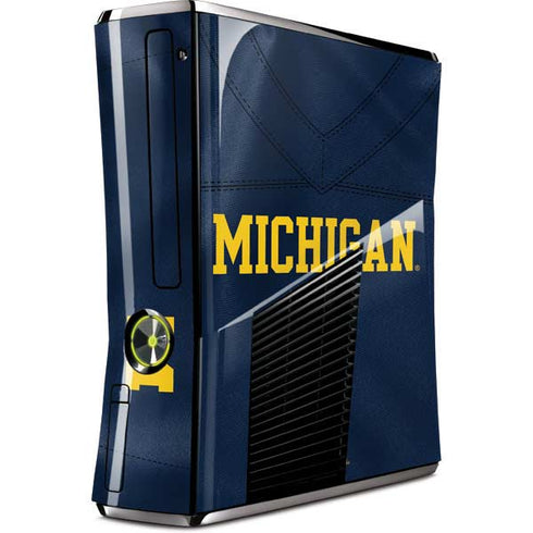 University of Michigan Blue Jersey Xbox 360 Slim (2010) Skin