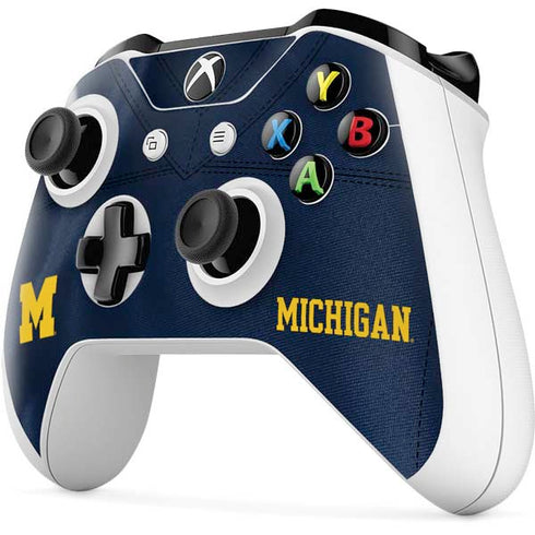 University of Michigan Blue Jersey Xbox One S All-Digital Edition Bundle Skin