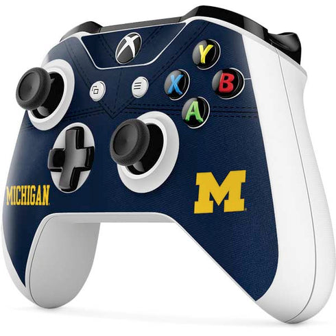 University of Michigan Blue Jersey Xbox One S Controller Skin