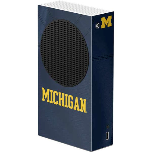 University of Michigan Blue Jersey Xbox Series S Console Skin