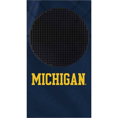 University of Michigan Blue Jersey Xbox Series S Console Skin