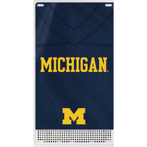University of Michigan Blue Jersey Xbox Series S Console Skin