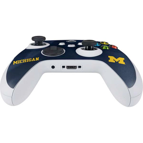 University of Michigan Blue Jersey Xbox Series S Controller Skin