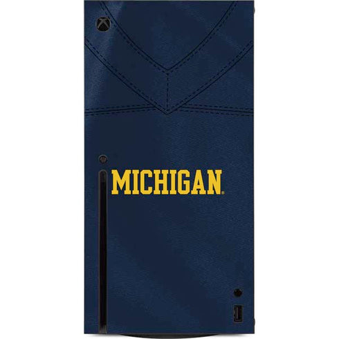University of Michigan Blue Jersey Xbox Series X Console Skin