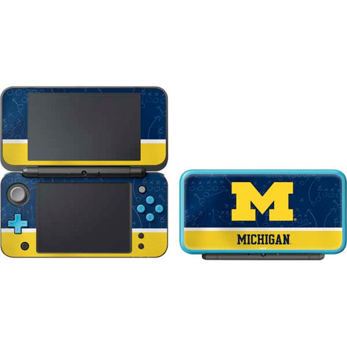 University of Michigan Jersey Split Nintendo 2DS XL (2017) Skin