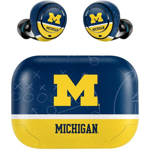 University of Michigan Jersey Split Amazon Echo Buds Skin
