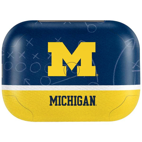 University of Michigan Jersey Split Amazon Echo Buds Skin