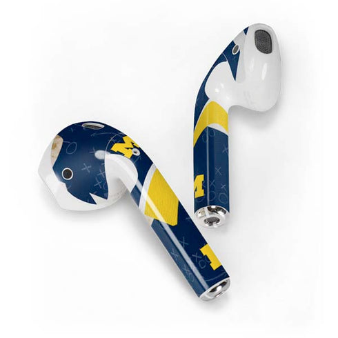 University of Michigan Jersey Split Apple AirPods 2 Skin