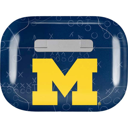 University of Michigan Jersey Split Apple AirPods Pro Skin