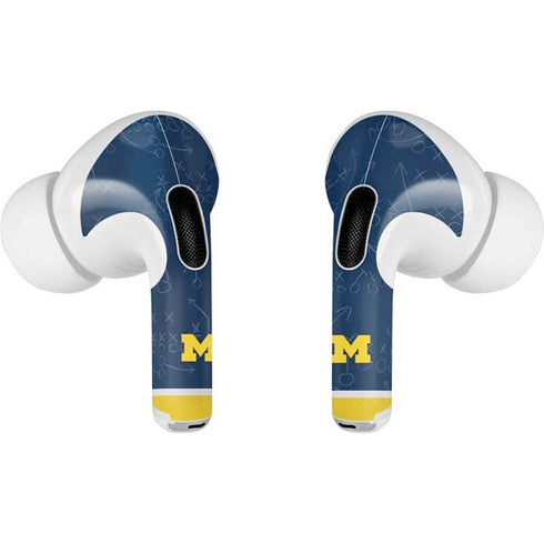 University of Michigan Jersey Split Apple AirPods Pro Skin