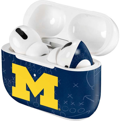 University of Michigan Jersey Split Apple AirPods Pro Skin