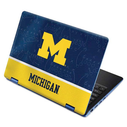 University of Michigan Jersey Split Aspire R11 11.6in Skin