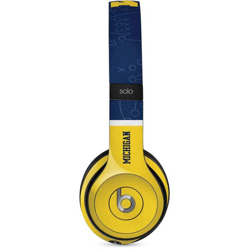 University of Michigan Jersey Split Beats Solo 2 Wired Skin