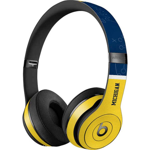 University of Michigan Jersey Split Beats Solo 3 Wireless Skin