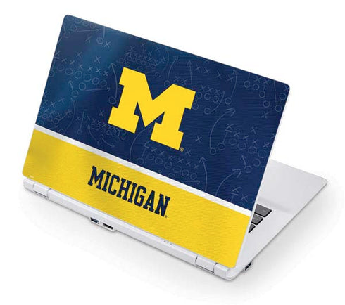 University of Michigan Jersey Split Acer Chromebook Skin