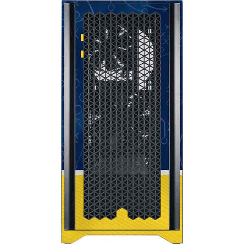 University of Michigan Jersey Split Corsair 4000D Tempered Glass Mid-Tower ATX Case Skin