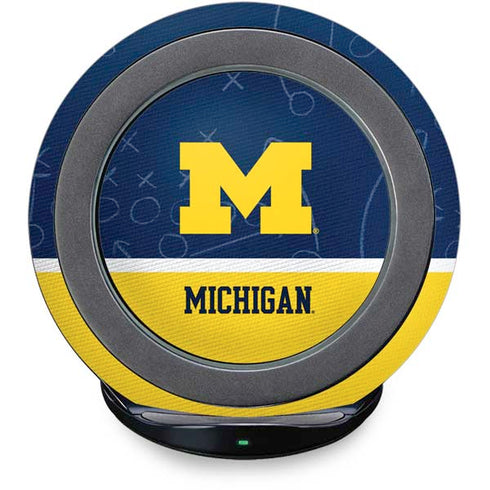 University of Michigan Jersey Split Fast Charge Wireless Charging Stand Skin