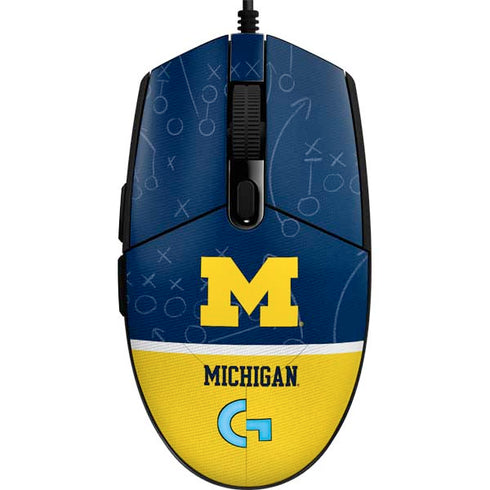 University of Michigan Jersey Split G203 Prodigy RGB Wired Gaming Mouse Skin