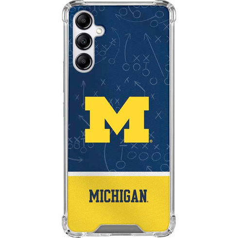 University of Michigan Jersey Split Galaxy A15 5G Clear Case