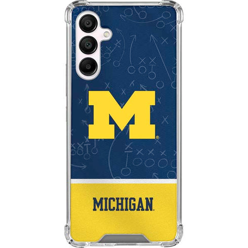 University of Michigan Jersey Split Galaxy A16 5G Clear Case