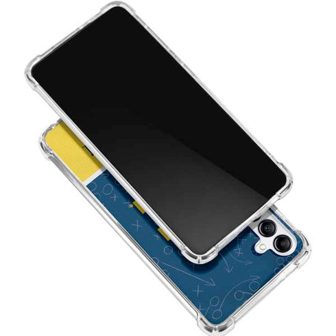 University of Michigan Jersey Split Galaxy A16 5G Clear Case
