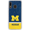 University of Michigan Jersey Split Galaxy A20 Clear Case