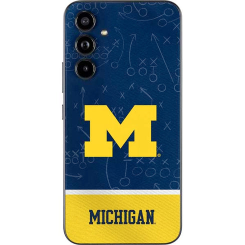 University of Michigan Jersey Split Galaxy A54 5G Skin