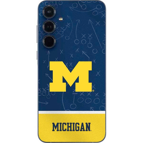 University of Michigan Jersey Split Galaxy A55 5G Skin