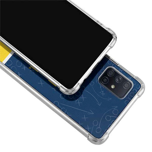 University of Michigan Jersey Split Galaxy A71 5G Clear Case