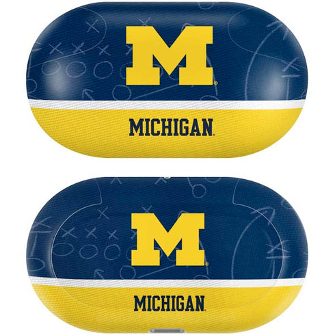 University of Michigan Jersey Split Galaxy Buds Plus Skin