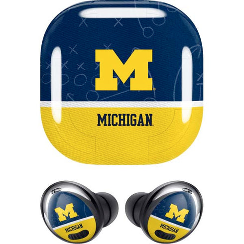 University of Michigan Jersey Split Galaxy Buds Pro Skin