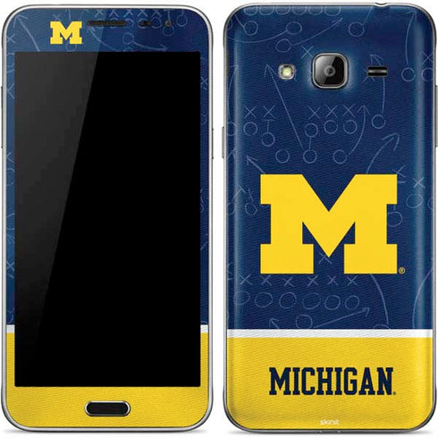 University of Michigan Jersey Split Galaxy J3 Skin