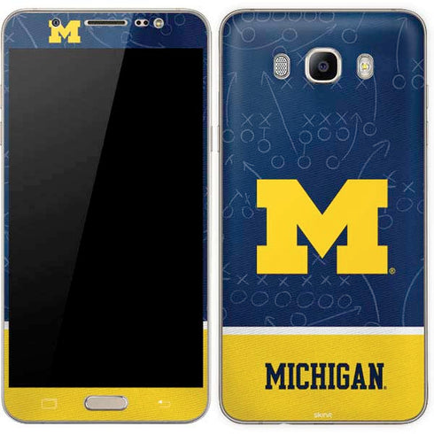 University of Michigan Jersey Split Galaxy J7 Skin