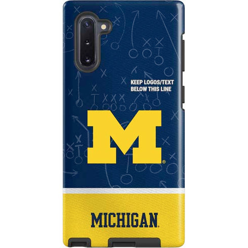 University of Michigan Jersey Split Galaxy Cases