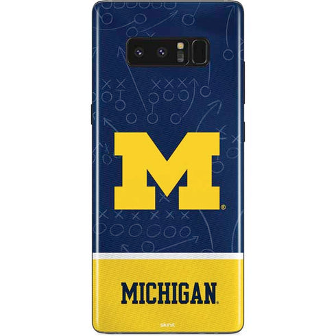 University of Michigan Jersey Split Galaxy Note 8 Skin