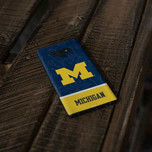 University of Michigan Jersey Split Galaxy Note 9 Skin