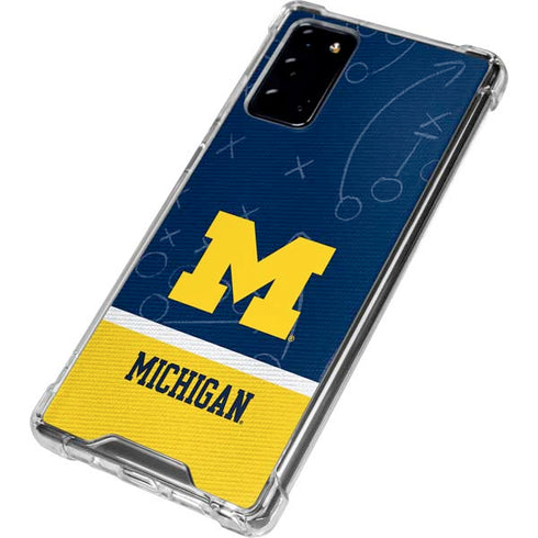 University of Michigan Jersey Split Galaxy Note20 5G Clear Case