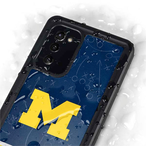 University of Michigan Jersey Split Galaxy Note20 5G Waterproof Case