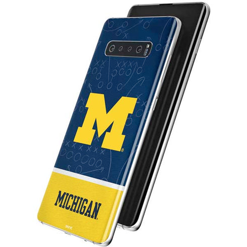 University of Michigan Jersey Split Galaxy S10 Plus Skin
