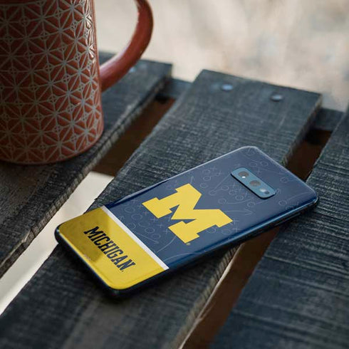 University of Michigan Jersey Split Galaxy S10e Skin