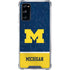University of Michigan Jersey Split Galaxy S20 FE Clear Case