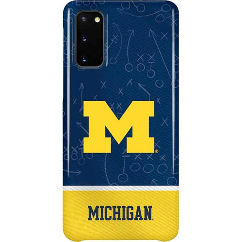 University of Michigan Jersey Split Galaxy Cases