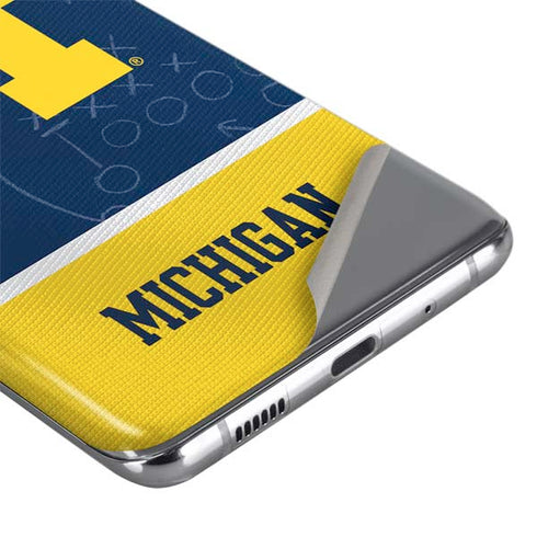 University of Michigan Jersey Split Galaxy S20 Skin
