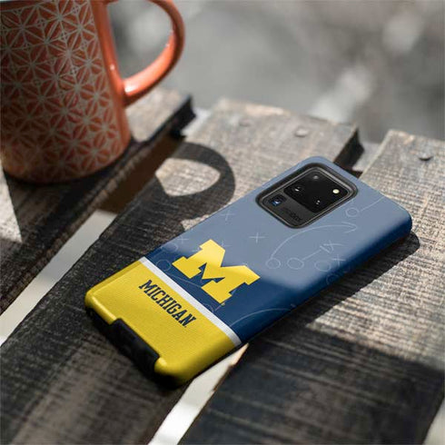 University of Michigan Jersey Split Galaxy S20 Ultra 5G Pro Case