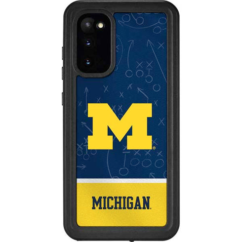 University of Michigan Jersey Split Galaxy S20 Waterproof Case