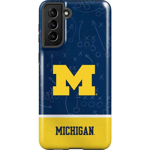 University of Michigan Jersey Split Galaxy S21 Plus 5G Pro Case