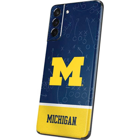 University of Michigan Jersey Split Galaxy S21 Plus 5G Skin